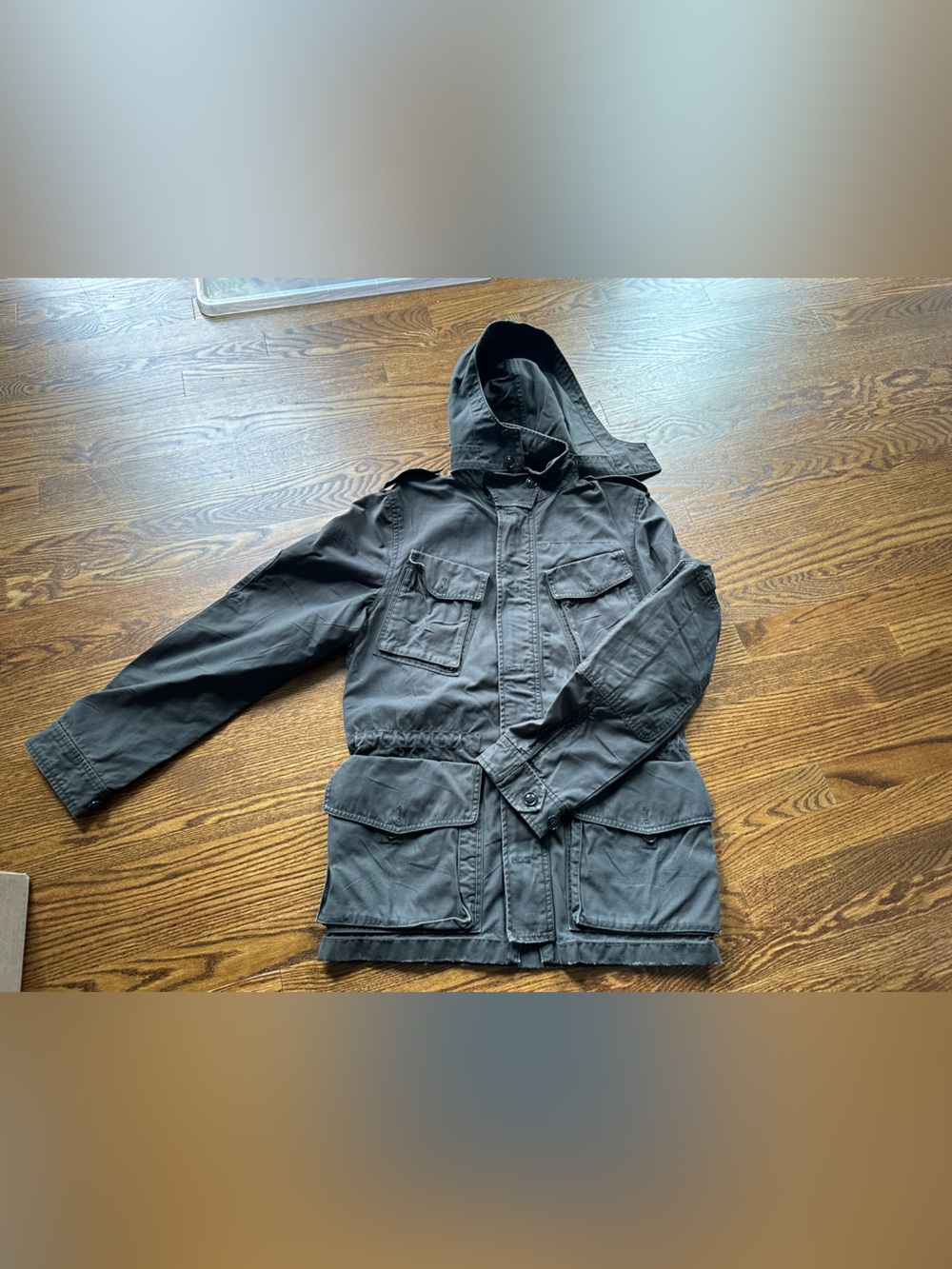 J. Crew Men's Garrison Military Field Jacket - Dark gray heavyweight